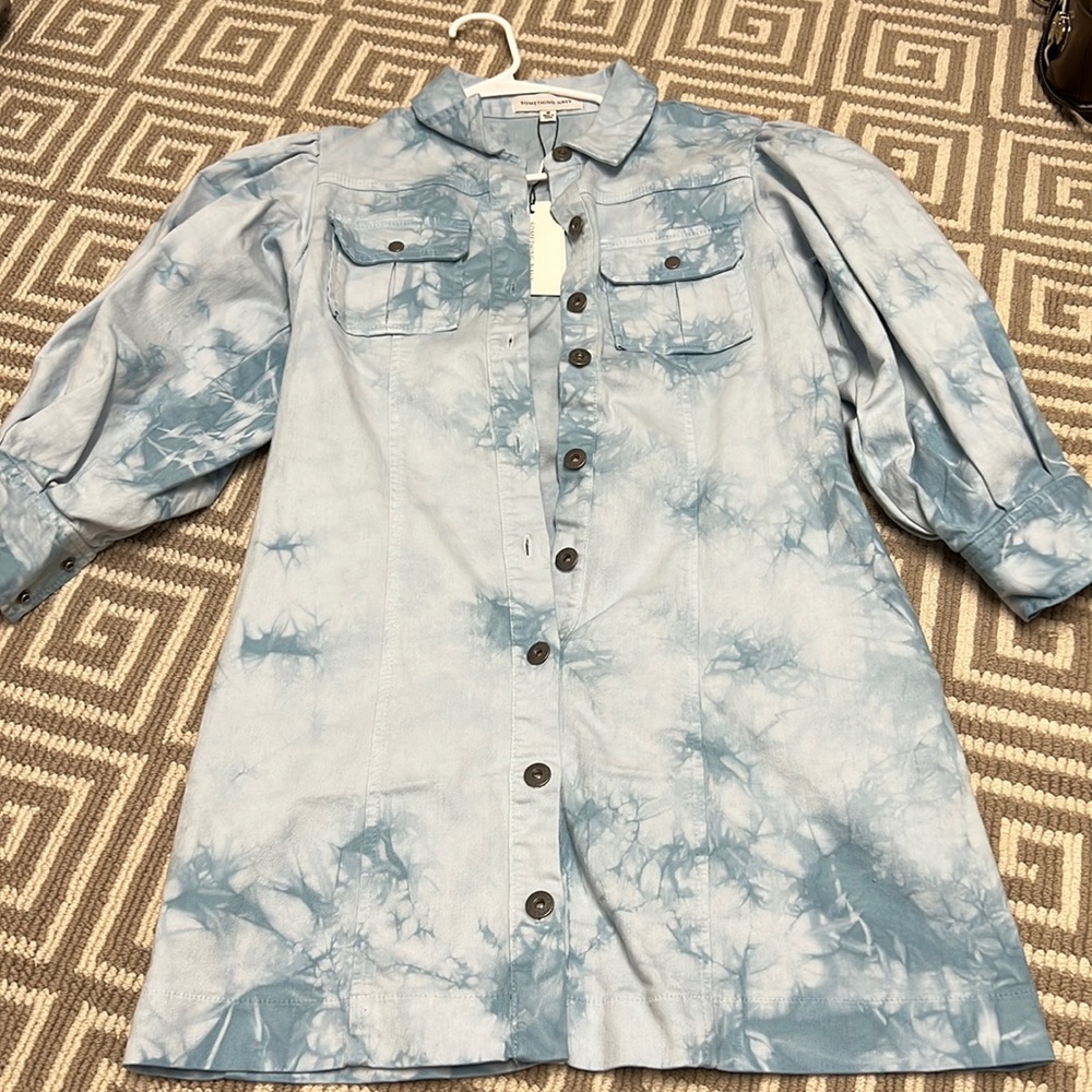SomethNavy never worn Tie Dye Jean Dress